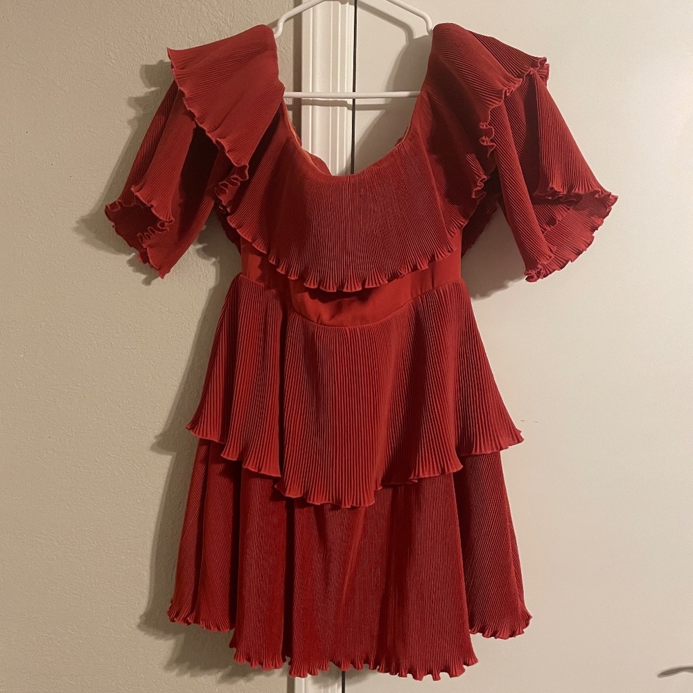 Lovers and Friends off the shoulders tier dress